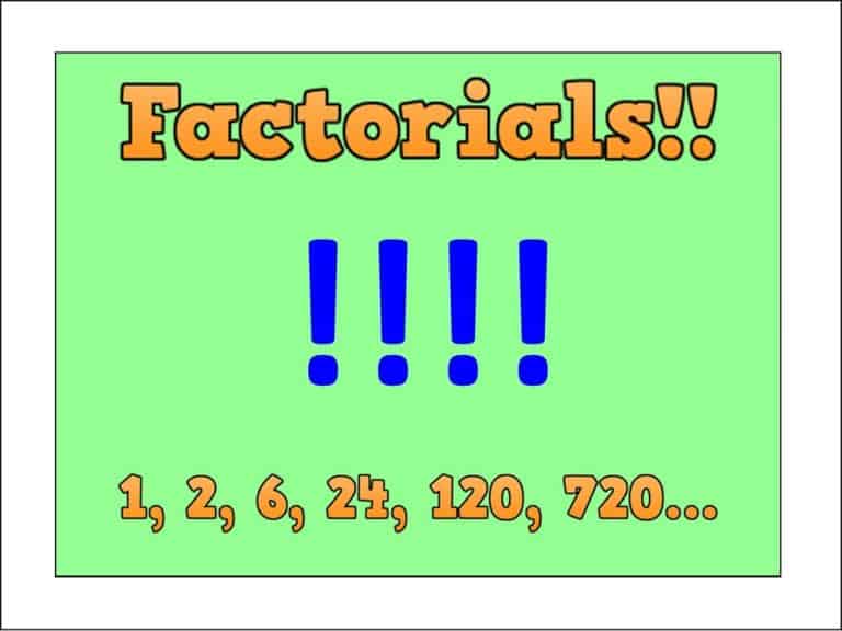 FACTORIALS! - a beginner's guide + expert tips for GCSE and A-level maths.