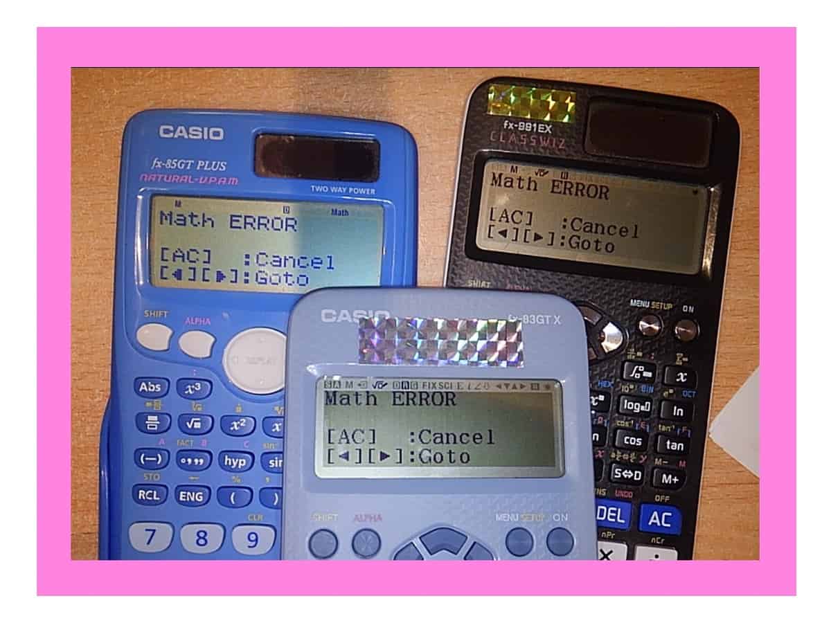 Casio calculator wrong answers deals